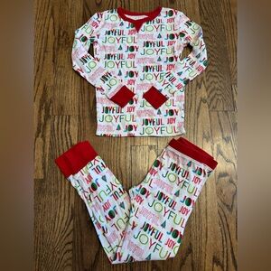 Target Wondershop Joyful two-piece pajama set, size 8